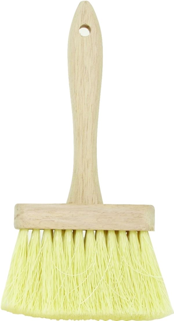 DQB E-Z Fit Series 11923 Masonry Brush, 4-3/4 in L Brush, Polypropylene Bristle, White Bristle, Plastic Handle