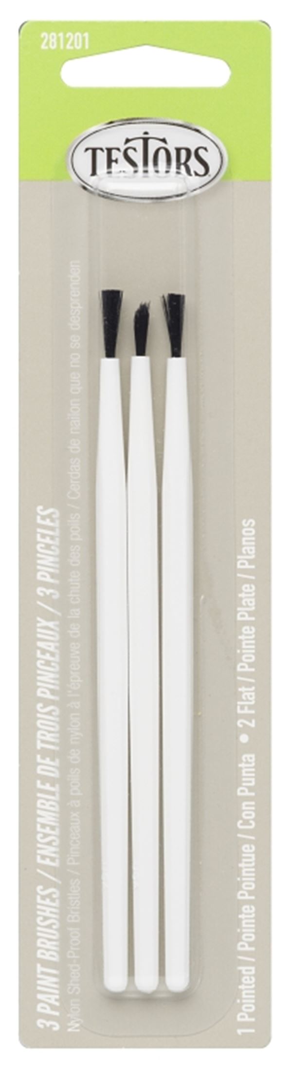 BRUSH PTD PAINT GRAY SET OF 3