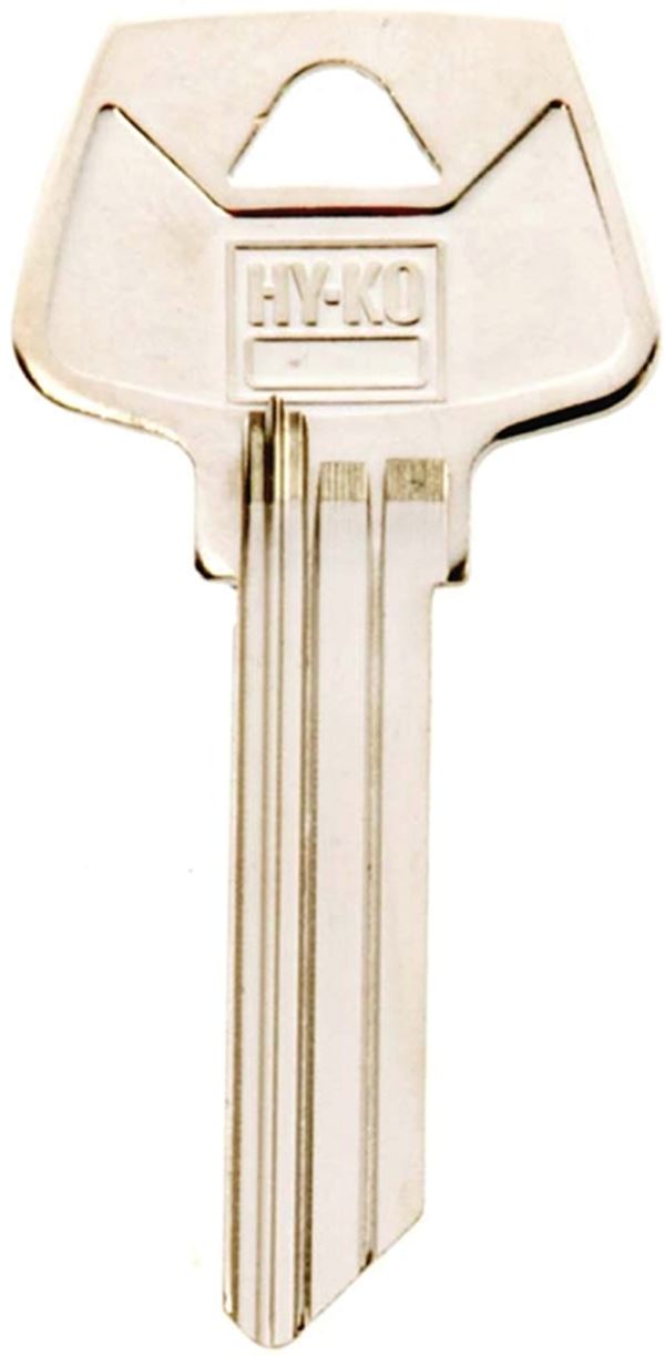 Hy-Ko 11010S31 Key Blank, Brass, Nickel, For: Sargent Cabinet, House Locks and Padlocks, Pack of 10