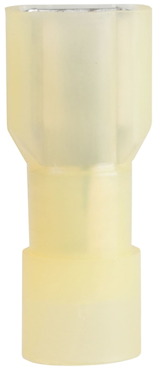 Gardner Bender 10-155F Disconnect Terminal, 600 V, 12 to 10 AWG Wire, 1/4 in Stud, Vinyl Insulation, Yellow, 50/PK