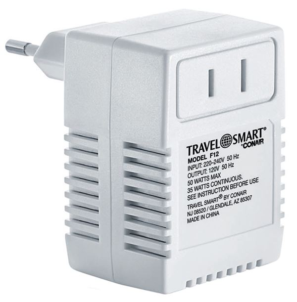 Travelsmart F-12 International Transformer, 1-Pole, 220/240 V