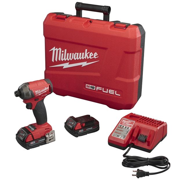 Milwaukee 2760-22 Hydraulic Driver Kit, Battery Included, 18 V, 5 Ah, 1/4 in Drive, Hex Drive, 0 to 4000 ipm