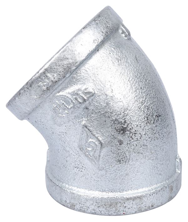 ProSource 4-2G Pipe Elbow, 2 in, Threaded, 45 deg Angle, SCH 40 Schedule, 300 psi Pressure