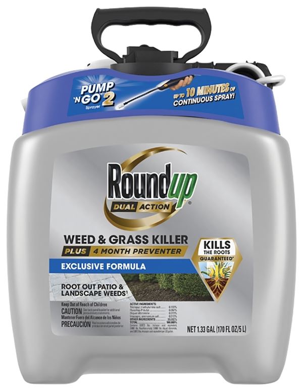 Roundup 5377504 Ready-to-Use Weed and Grass Killer, Liquid, 1.33 gal