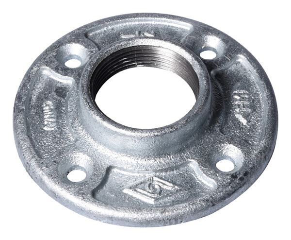 ProSource 27-11/2G Floor Flange, 1-1/2 in, 4.6 in Dia Flange, FIP, 4-Bolt Hole, 0.89 in L Through Bore