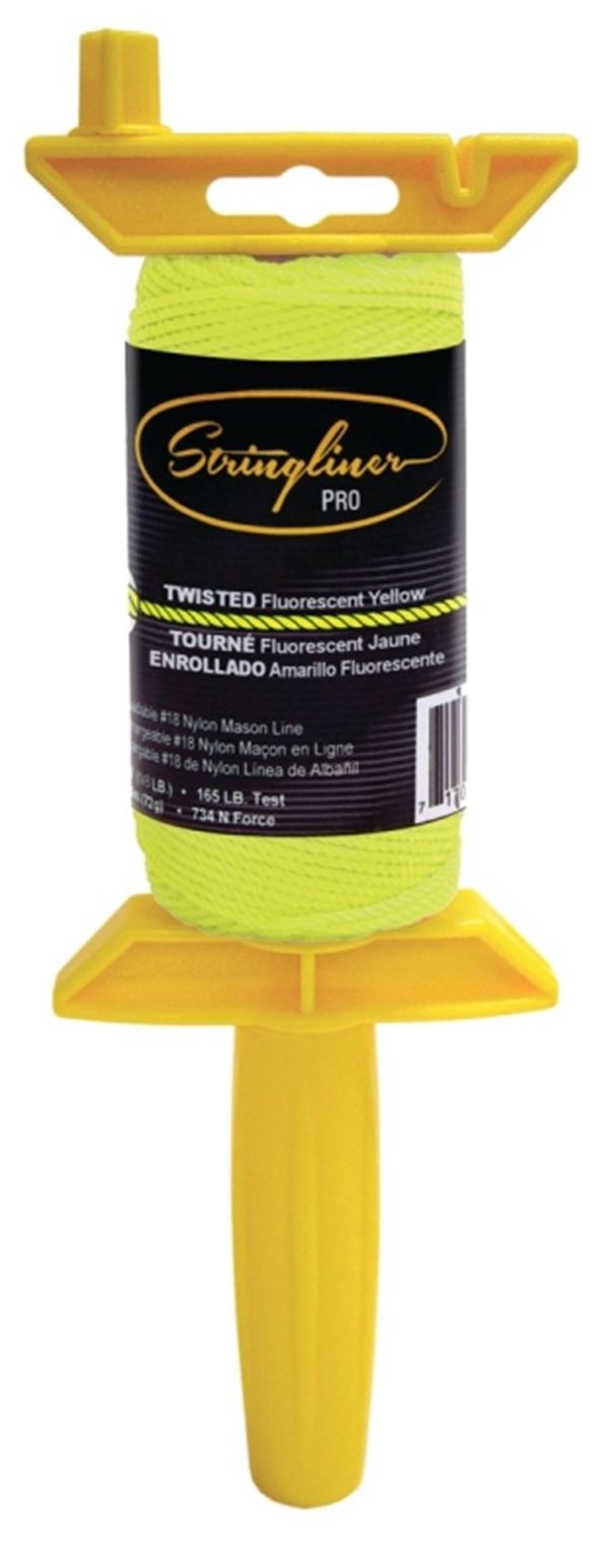 Stringliner 25012 Line Reel, 135 ft L Line, Fluorescent Yellow Line