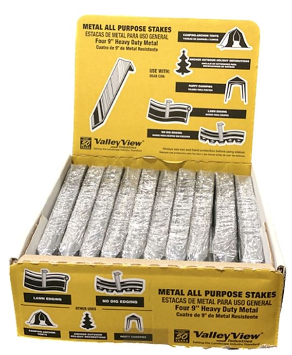 STAKES METAL EDGE LAWN 9IN