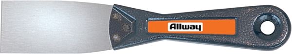 Allway Tools T15F Putty Knife, 1-1/2 in W Blade, Steel Blade, Steel Handle