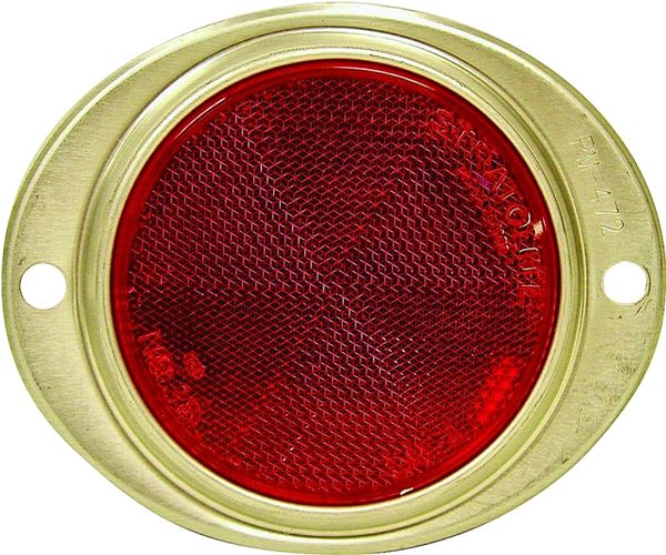 PM V472 V472R Oval Reflector, Red Reflector