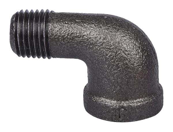 Prosource 6-1/4B Street Pipe Elbow, 1/4 in, FIP x MIP, 90 deg Angle, Malleable Iron, SCH 40 Schedule, 300 psi Pressure