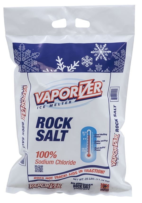 Vaporizer VP-RS25BG Rock Salt, Solid, White, 25 lb, Bag