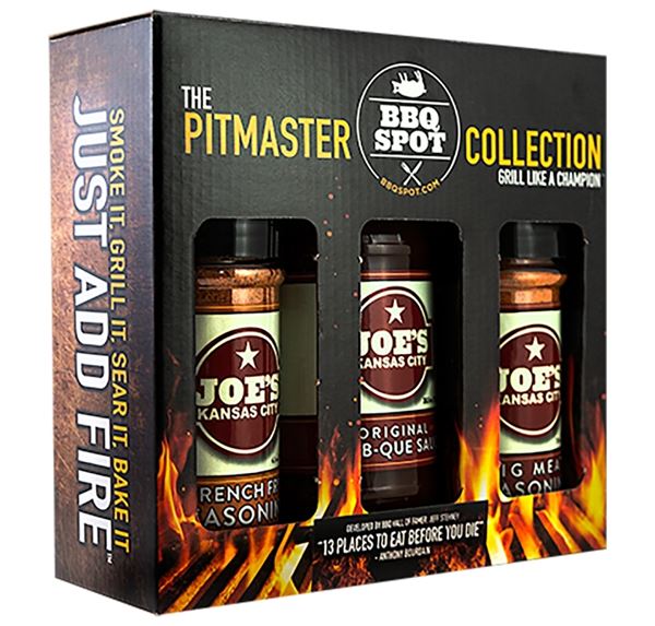 Joe's Kansas City Bar-B-Que Pitmaster Series OW89072 BBQ Gift Pack, 3 lb