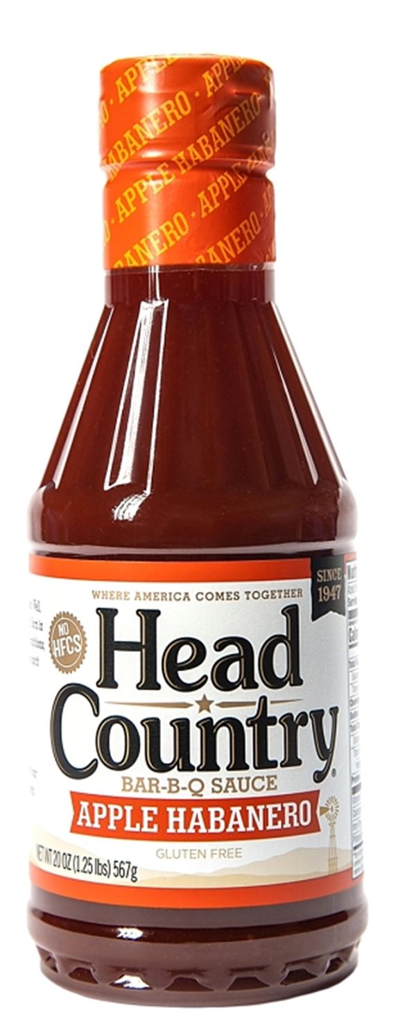 Head Country HC420 BBQ Sauce, Apple Habanero Flavor, 20 oz