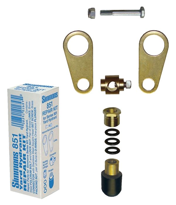 Simmons 851 Yard Hydrant Repair Kit, Brass/Stainless Steel, For: 900 Series Yard Hydrant