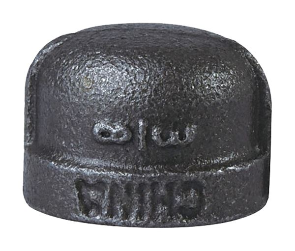 Prosource B300 10 Pipe Cap, 3/8 in, FIP, Malleable Iron, 40 Schedule, 300 psi Pressure