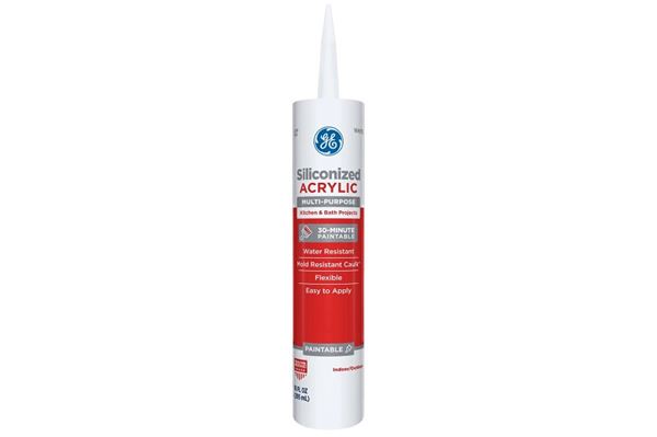 GE GE14209 Adhesive Caulk, White, 24 hr Curing, 10.1 oz Cartridge