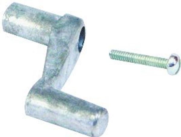 US Hardware WP-8889C Window Crank with Bolt, Zinc, Mill, 1/CD