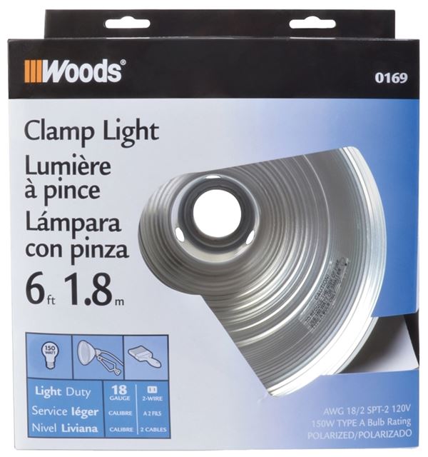 CCI 0169 Clamp Light, Incandescent Lamp