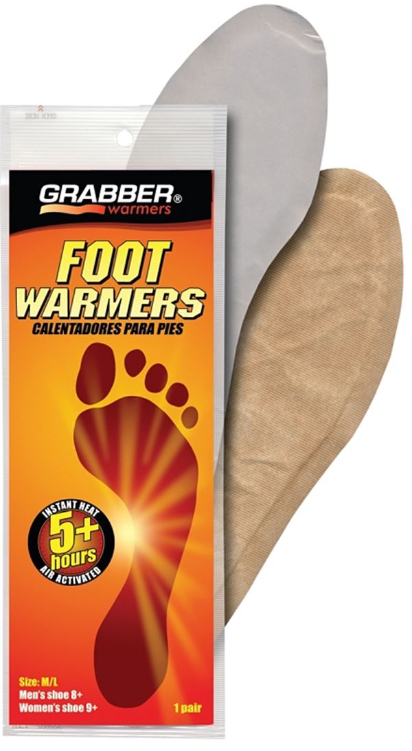 Grabber Warmers FWMLES Non-Toxic Foot Warmer, Pack of 30