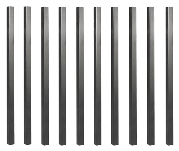 BALUSTER SQ STEEL BLK 26X3/4IN