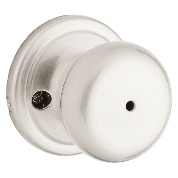 Kwikset Signature Series 730H156ALRCSBX Privacy Door Knob, Satin Nickel, Interior Locking, Reversible Hand