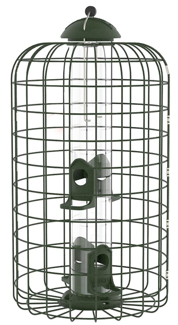 Stokes Select 38002 Wild Bird Feeder, 17-13/16 in H, 1.1 qt, Black, Hanging Mounting