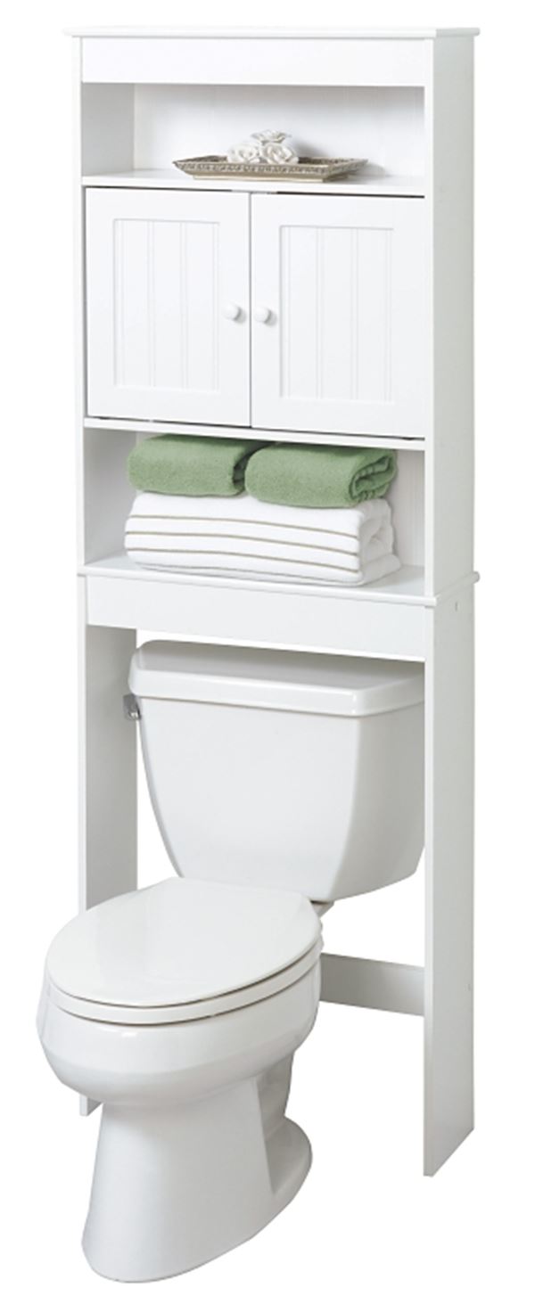 Zenna Home Cottage 9119W Bathroom Spacesaver, 3-Shelf, Wood