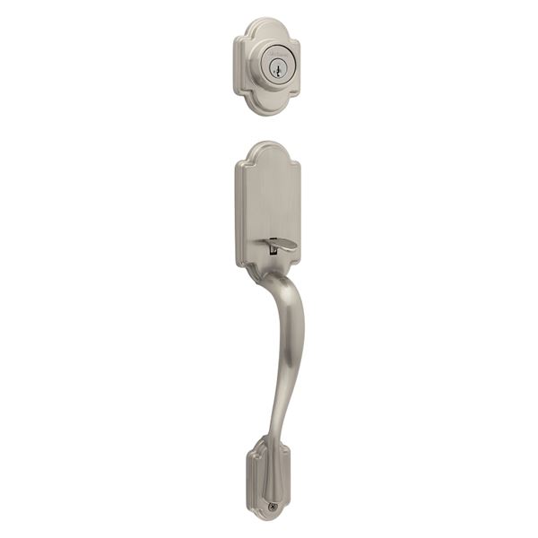 Kwikset 800AN-15 SMT Combination Lockset, Satin Nickel, 1 Grade, Re-Key Technology: SmartKey