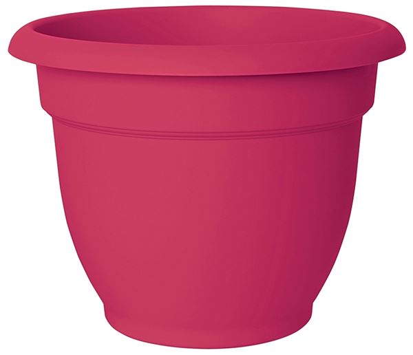 Bloem Self-Watering Planter, 1 gal Capacity, 8 in Dia 8-3/4 in Top x 5 in Base W x 8.8 in H, Resin, Pack of 10