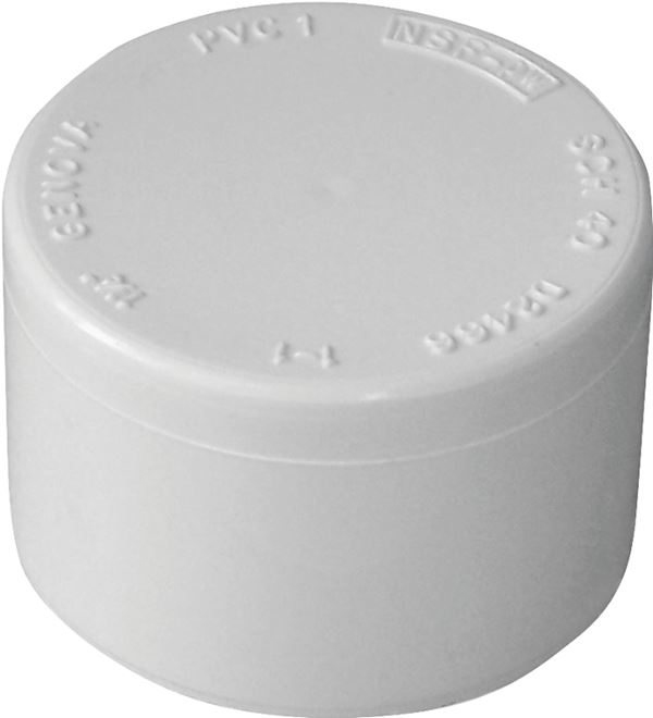 IPEX 435412 Pipe Cap, 2 in, Socket, PVC, SCH 40 Schedule