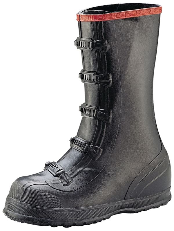 Servus T369-14 Over Shoe Boots, 14, Black, Buckle Closure, No