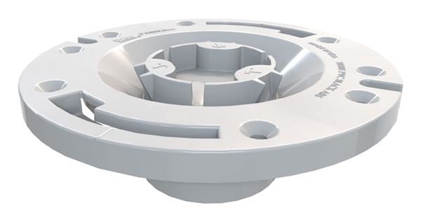 Oatey 43507 Closet Flange, 3 in Connection, PVC, White, For: Most Toilets