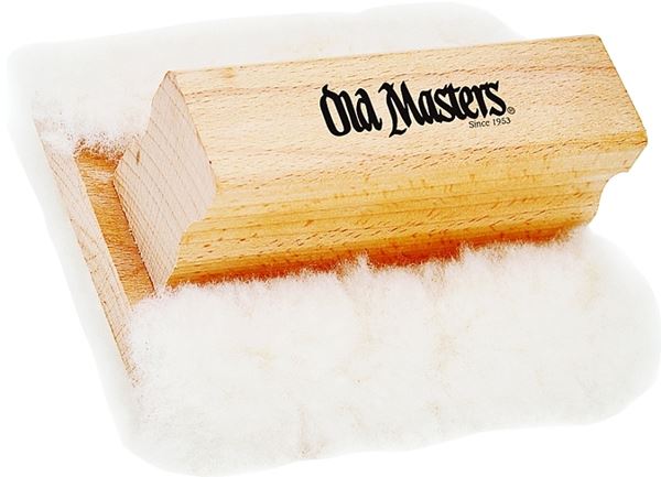 Old Masters 30500 Stain Applicator, 3-1/2 in L Pad, 4-1/2 in W Pad, Lambs Wool Pad