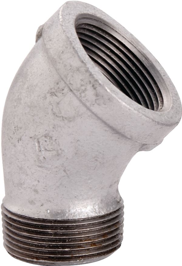 ProSource PPG121-15 Street Pipe Elbow, 1/2 in, Threaded, 45 deg Angle, SCH 40 Schedule, 300 psi Pressure