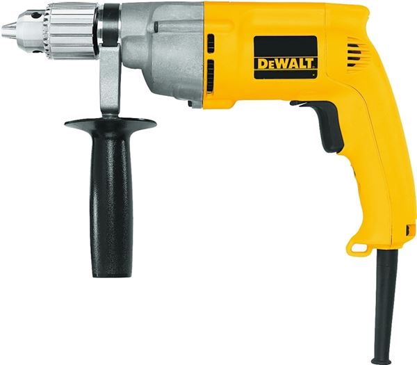 DeWALT DW245 Electric Drill, 7.8 A, 1/2 in Chuck, Keyed Chuck