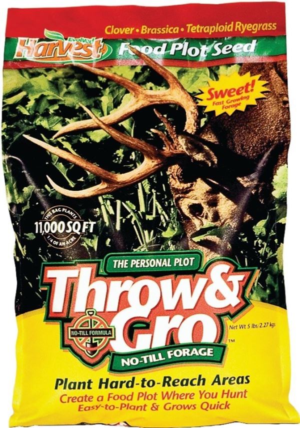 Evolved Habitats Throw & Gro EVO70505 Food Plot Seed, 5 lb Bag