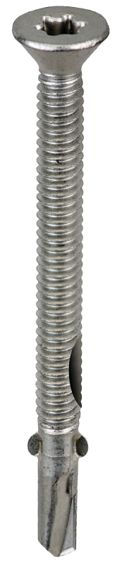 Acorn International S-WM14314G250 Screw, #14 Thread, Star Drive, Self-Tapping, Winged Point, Galvanized Steel, 250/BAG