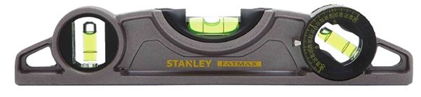 STANLEY FMHT43610 Torpedo Level, 9 in L, 3-Vial, Magnetic, ABS