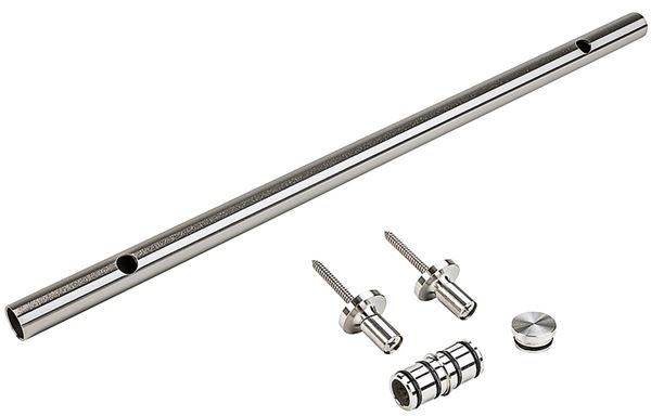 National Hardware N187-064 Track Extension Kit, 24 in L Track, Steel, Stainless Steel