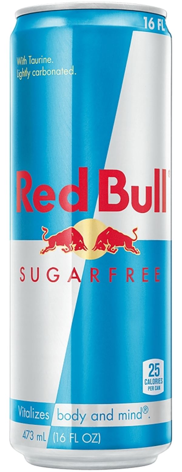 Red Bull RB33673 Energy Drink, Sugarfree Flavor, 16 oz Can, Pack of 12