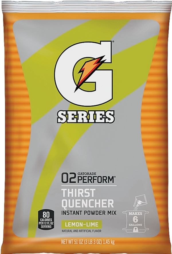 Gatorade 03967 Thirst Quencher Instant Powder Sports Drink Mix, Powder, Lemon-Lime Flavor, 51 oz Pack, Pack of 14