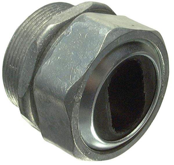 Halex 09215 Watertight Connector, 1-1/2 in Hub, Compression, Zinc