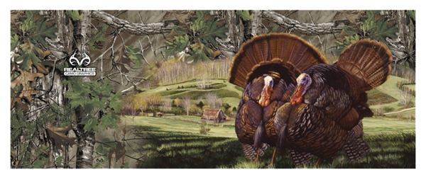 Realtree RTG5500 Tailgate Decal, Turkey with Realtree Xtra Camo, Vinyl Adhesive, Pack of 2