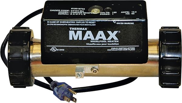 Maax 10018639 Thermax Whirlpool Heater, In-Line