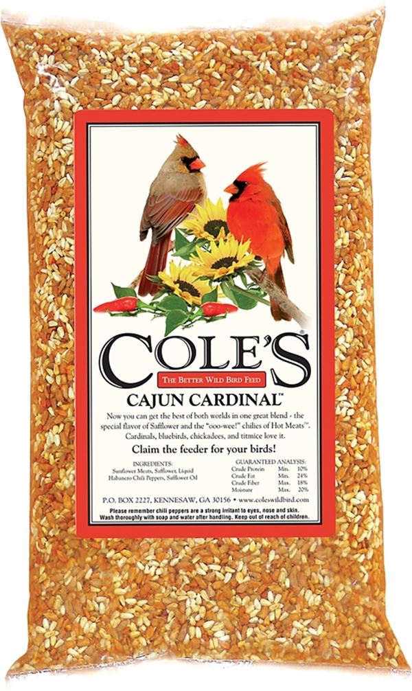 Cole's Cajun Cardinal Blend CB10 Straight Bird Seed, 10 lb Bag