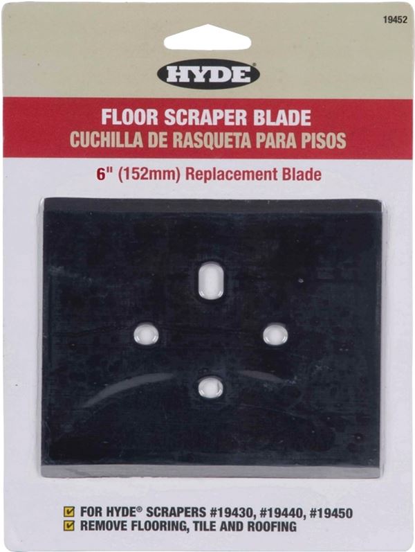 Hyde 19452 Hammer Scraper Blade, 6 in L, Carbon Steel