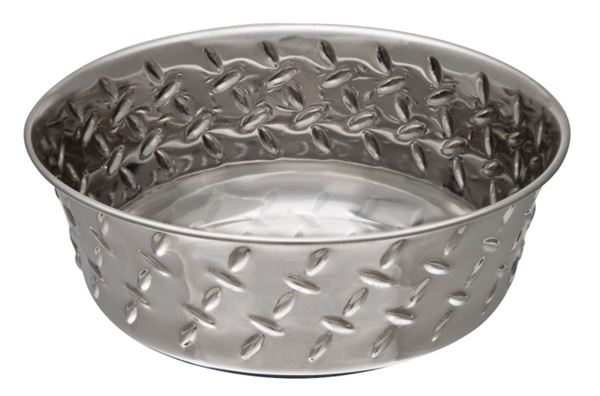 Loving Pets 7254 Pet Feeding Dish, S, 1 pt Volume, Stainless Steel, Silver