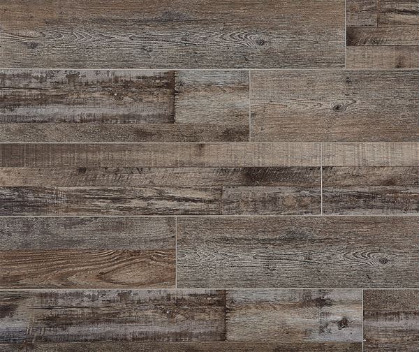 Choice Vinyl Santa Monica Series CVP103S05 Flooring Plank, 48 in L, 7 in W, Beveled Edge, Authentic Wood Pattern, Vinyl, 60/BX