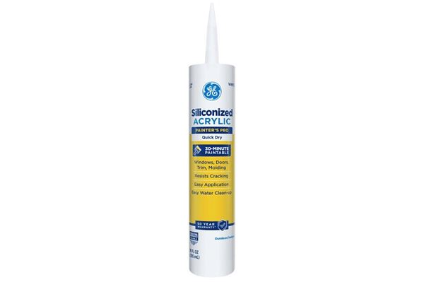 GE Max Shield Painter�s Pro 2737291 Advanced Polymer Sealant, White, 24 hr Curing, 10.1 fl-oz Cartridge