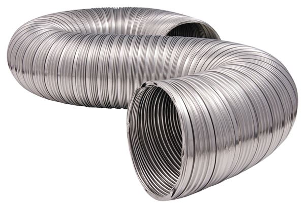 Dundas Jafine MFX45X Semi-Rigid Duct, 5 ft L, Aluminum